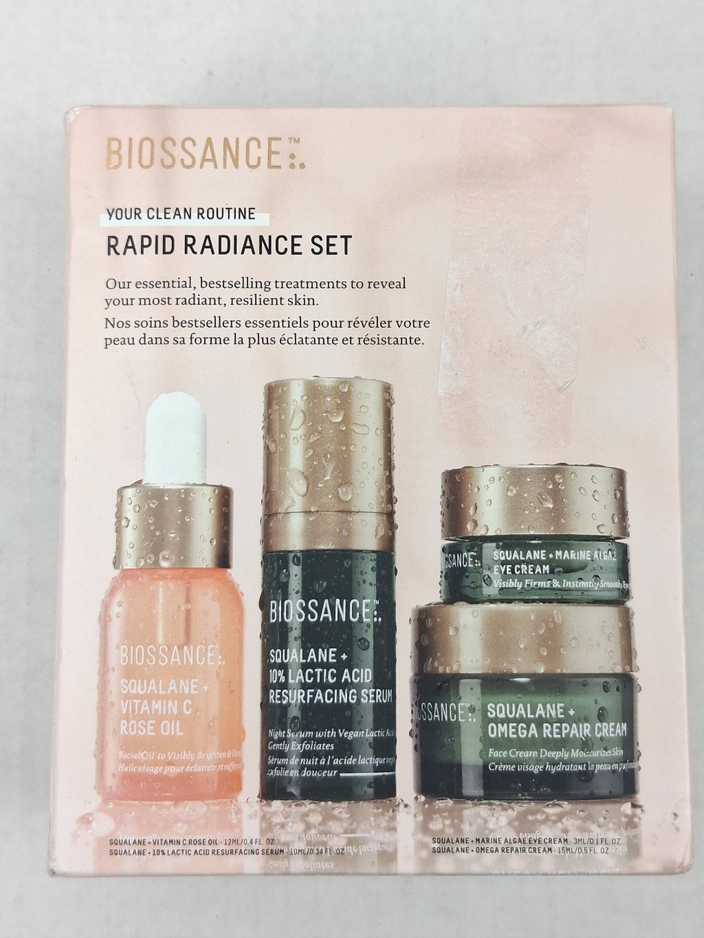 BIOSSANCE: Rapid Radiance 4 Piece Skincare Set